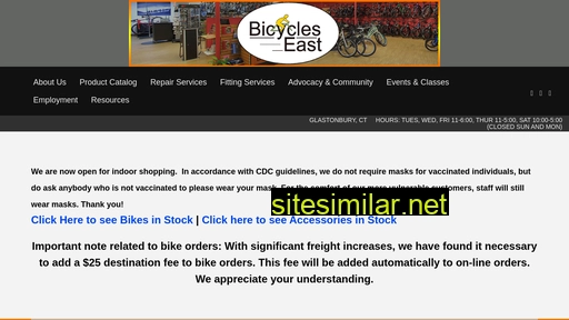 bicycleseast.com alternative sites