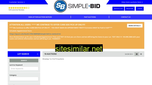 bid.simplebidinc.com alternative sites