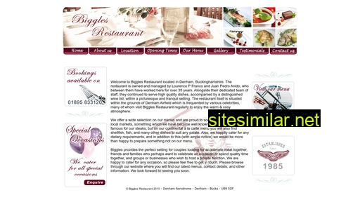 bigglesrestaurant.com alternative sites