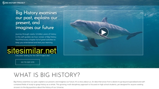 bighistoryproject.com alternative sites