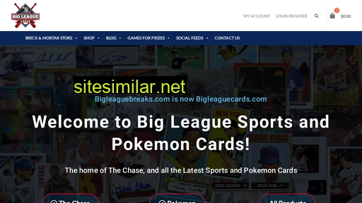 Bigleaguecards similar sites