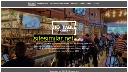 bigtablerestaurants.com alternative sites