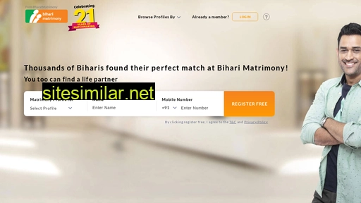 biharimatrimony.com alternative sites