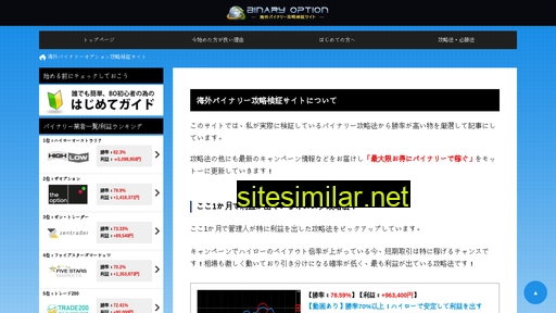 binary-kouryaku.com alternative sites