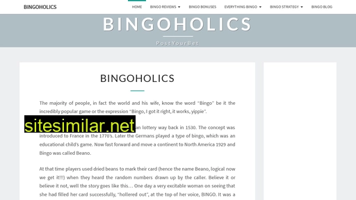 bingoholics.com alternative sites