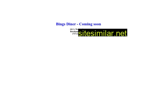 bingsdiner.com alternative sites
