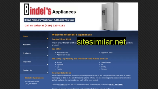 bindelsappliances.com alternative sites