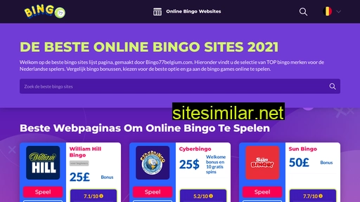 bingo77belgium.com alternative sites