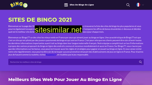 bingo77france.com alternative sites
