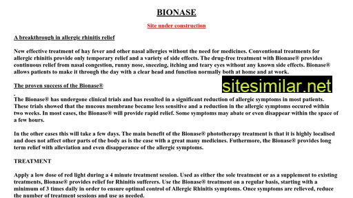 bionase.com alternative sites