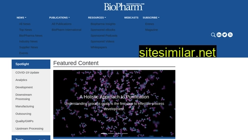 biopharminternational.com alternative sites