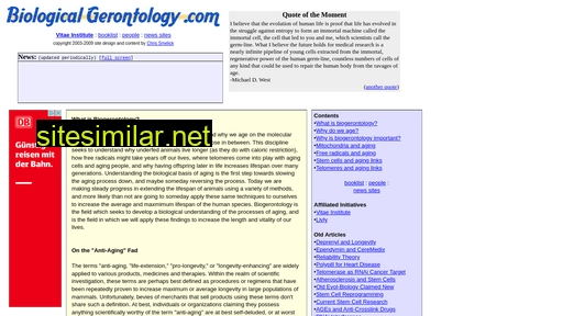 biologicalgerontology.com alternative sites