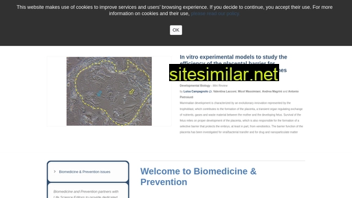 biomedicineandprevention.com alternative sites
