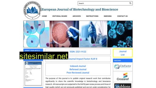 Biosciencejournals similar sites