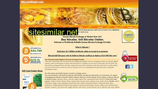 bitcoinxcash.com alternative sites