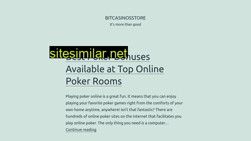 bitcasinosstore.com alternative sites