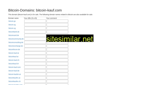 bitcoin-kauf.com alternative sites