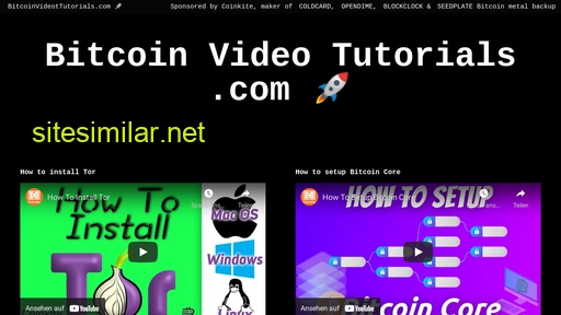 bitcoinvideotutorials.com alternative sites