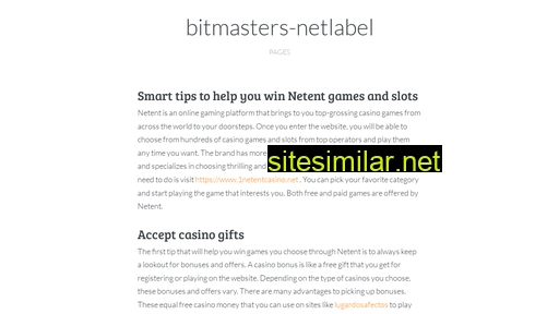 Bitmasters-netlabel similar sites