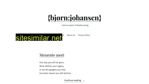 bjornjohansen.com alternative sites