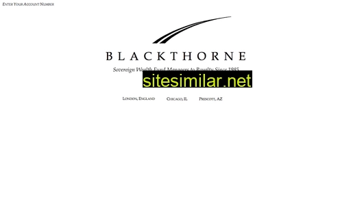 blackthornecapital.com alternative sites