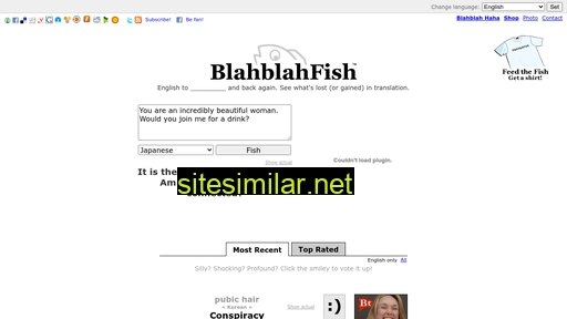 blahblahfish.com alternative sites