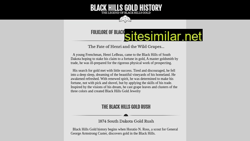 blackhillsgoldhistory.com alternative sites