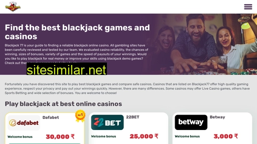 blackjack77india.com alternative sites
