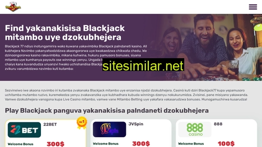 blackjack77zimbabwe.com alternative sites