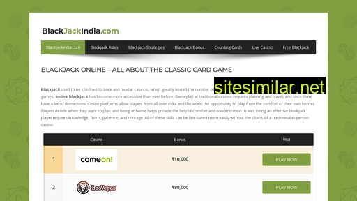 blackjackindia.com alternative sites