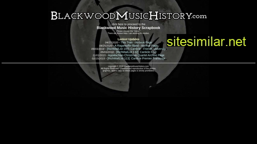 blackwoodmusichistory.com alternative sites