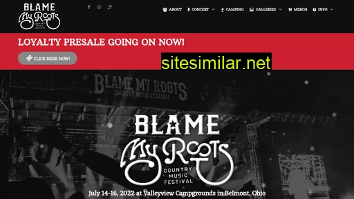 Blamemyrootsfestival similar sites