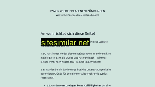 blasenentzuendungen.com alternative sites