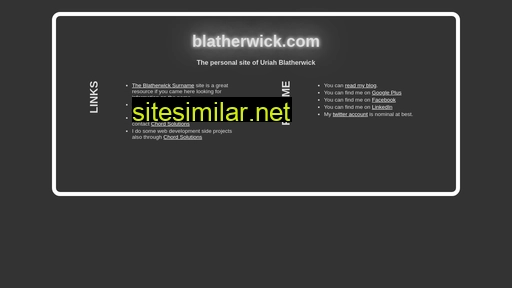 blatherwick.com alternative sites