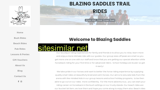 Blazingsaddlestrailrides similar sites