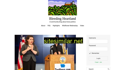 bleedingheartland.com alternative sites