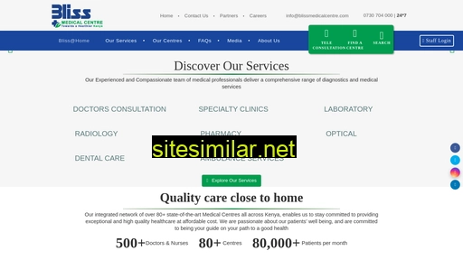 blissmedicalcentre.com alternative sites