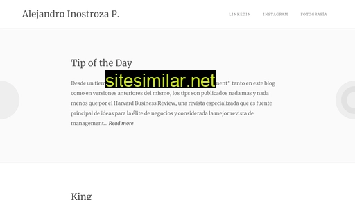 blog.alejandroinostroza.com alternative sites