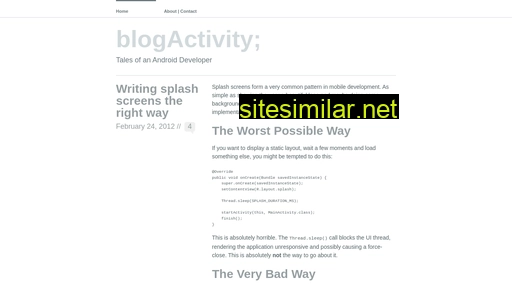 Blogactivity similar sites