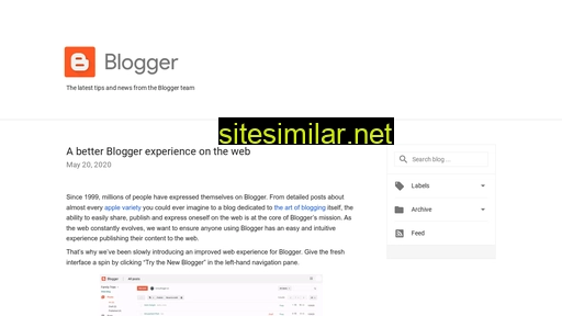 Blogger similar sites