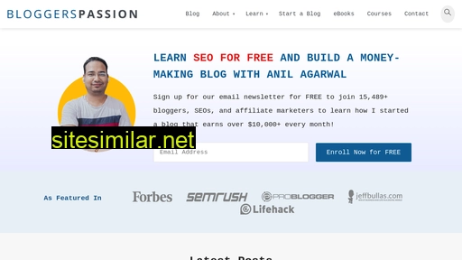 Bloggerspassion similar sites