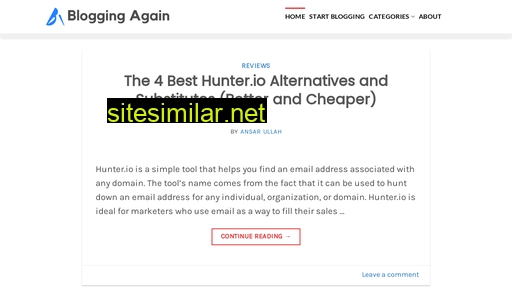 bloggingagain.com alternative sites