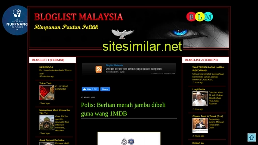 Bloglistpolitik similar sites