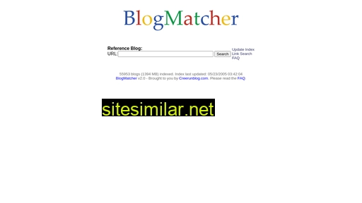Blogmatcher similar sites