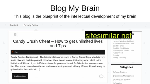 blogmybrain.com alternative sites