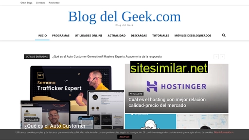 Blogdelgeek similar sites