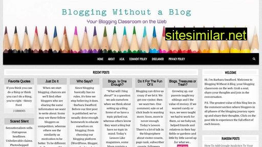 bloggingwithoutablog.com alternative sites