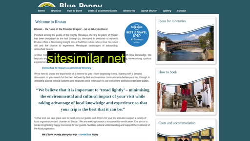 bluepoppybhutan.com alternative sites