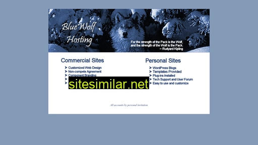 Bluewolfhost similar sites