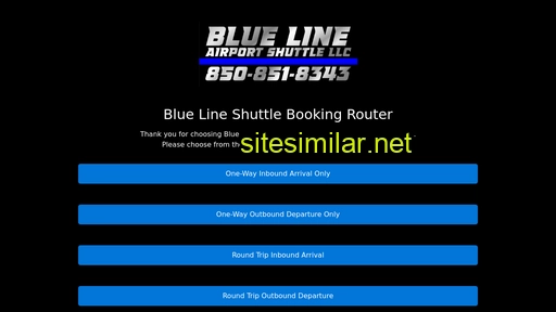 bluelineshuttlebooking.com alternative sites